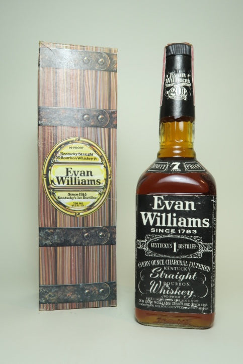 Evan Williams 7YO Kentucky Straight Bourbon Whiskey - Distilled 1979 / Bottled 1986 (45%, 75cl)