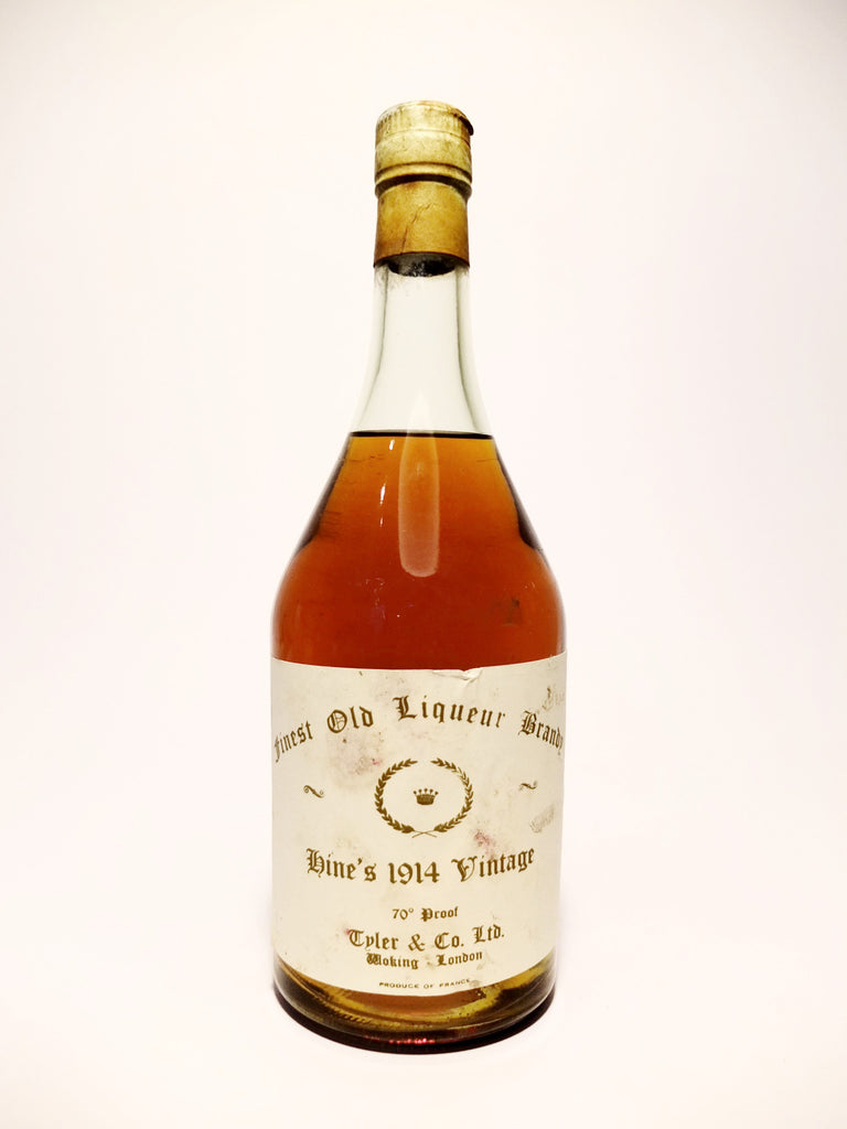 Hine 1914 Vintage Finest Old Liqueur Brandy (Tyler & Co. Ltd) - 1914 Vintage (40%, 68cl)