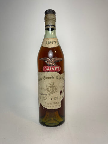J. Calvet & Co. Vintage Cognac Grande Champagne - 1917 Vintage (40%, 70cl)