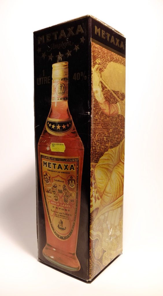 Metaxa Gold Label Greek Brandy 1980s (40, 100cl) Old Spirits Company