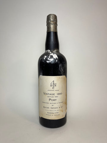 Butler, Nephew & Co. 1960 Vintage Port - 1960 Vintage / Bottled 1962 (ABV Not Stated, 75cl)