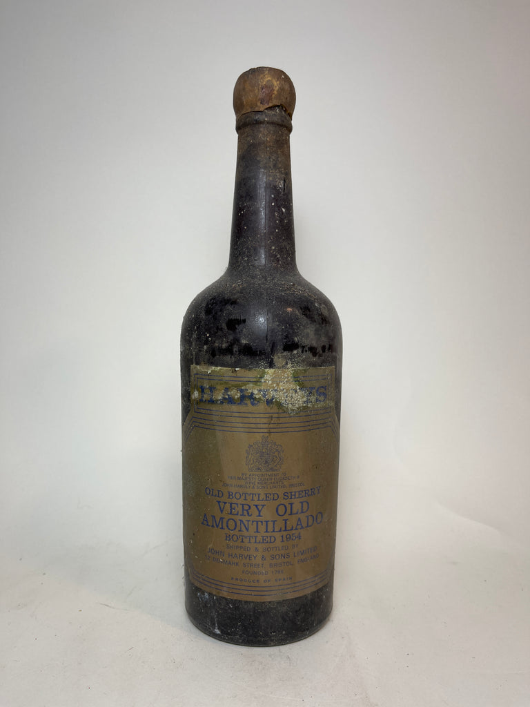 Harvey's Old Bottled Very Old Amontillado Sherry  - Bottled 1954 (ABV Not Stated, 75cl)