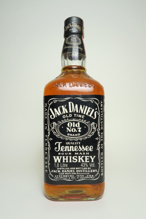 Jack Daniel's Tennessee Sour Mash Whiskey - Bottled 1988 (43%, 100cl)
