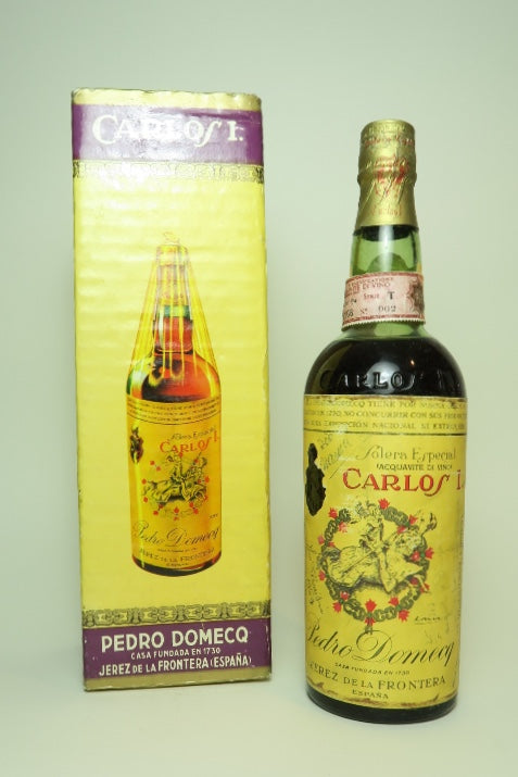 Pedro Domecq Carlos I Solera Spanish Brandy - 1960s (42%, 75cl)