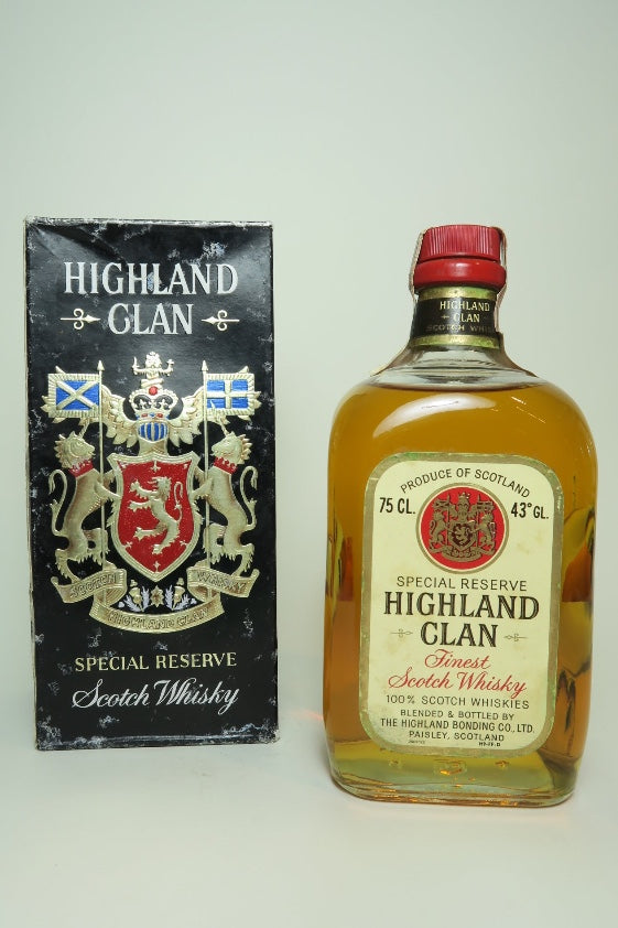 The Highland Bonding Co. Highland Clan Special Reserve Blended Scotch Whisky  - 1970s (43%, 75cl)