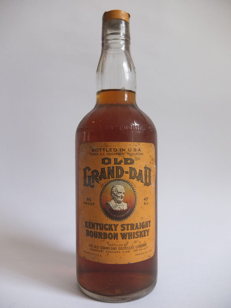 Old Grand-Dad 8YO Kentucky Straight Bourbon Whiskey - Distilled 1960 / Bottled 1968 (43%, 75.7cl)