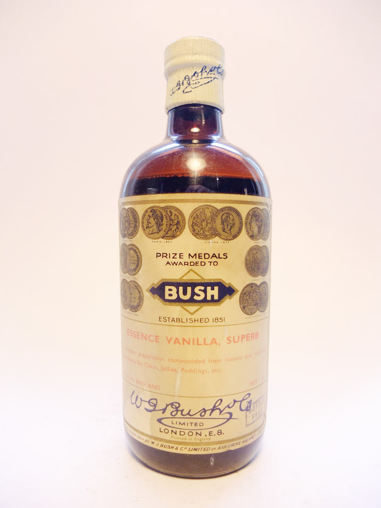 WJ Bush Essence Vanilla Superb - Early 20th Century, 1 lb.