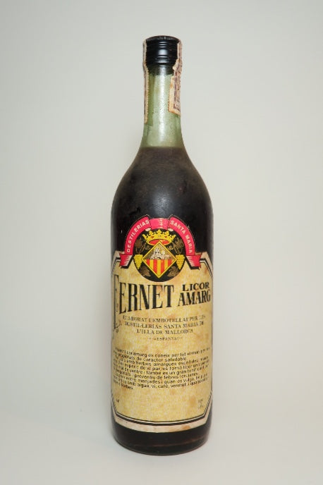 Santa Maria Fernet Licor Amarg - 1970s (44%, 100cl)
