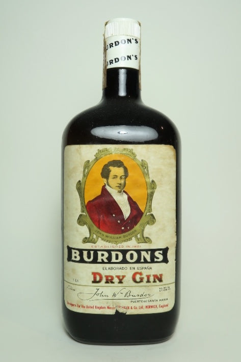 John W. Burdon's Dry Gin - 1970s (42%, 100cl)