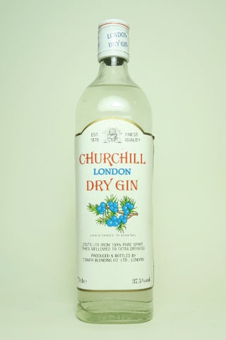 Tower Blending Co. Ltd.'s Churchill London Dry Gin - 1990s (37.5%, 70cl)