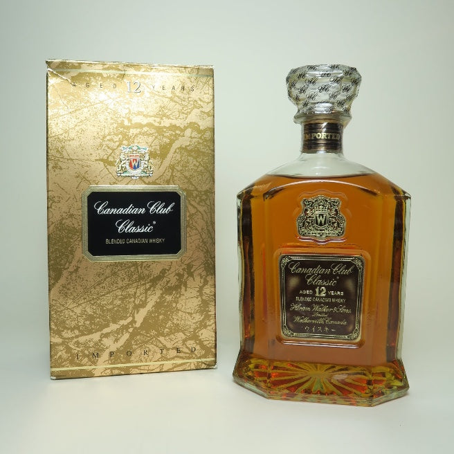 Canadian Club Classic 12YO Blended Canadian Whisky - 1980s Canadian Club Classic 12YO Blended Canadian Whisky - 1980s