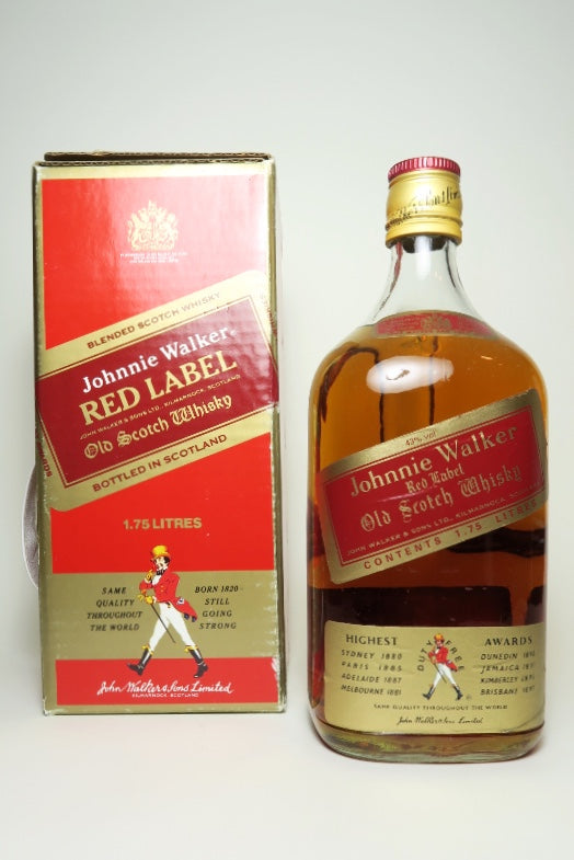 Johnnie Walker Red Label Blended Scotch Whisky - 1970s (43%, 175cl) – Old  Spirits Company