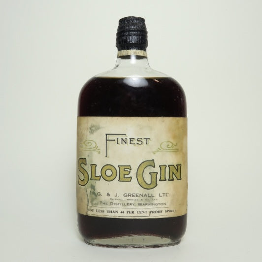 Gilbert & John Greenall Ltd's Finest Sloe Gin - 1940s (25%, 37.5cl)