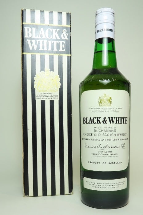 James Buchanan's Black & White Blended Scotch Whisky - 1970s (40%, 75cl)