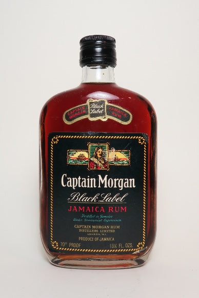 Captain Morgan Black Label Jamaica Rum - 1970s (40%, 37.5cl)