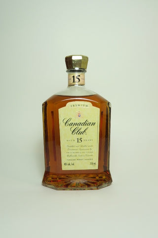 Canadian Club 15YO Blended Canadian Whisky - 1980s (40%, 75cl)