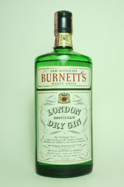 Sir Robert Burnett's White Satin London Dry Gin - 1970s (40%, 75cl)