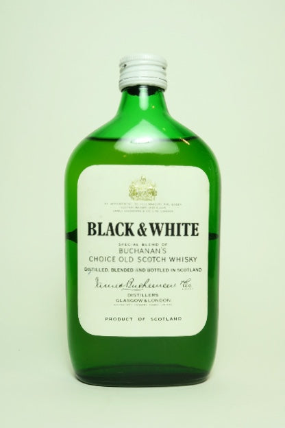 James Buchanan’s Black & White Blended Scotch Whisky - 1970s (40%, 37.5cl)