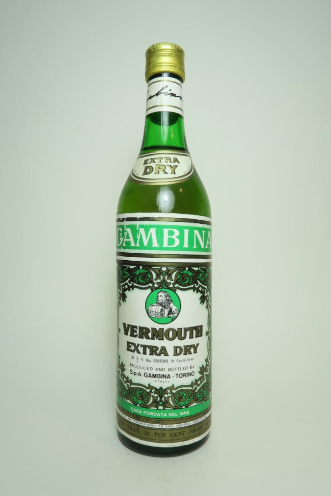 Gambina Extra Dry White Vermouth - 1970s (17%, 75cl)
