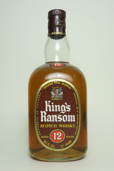 William Whiteley's King's Ransom 12YO Blended Scotch Whisky - 1960s (43%, 75cl)