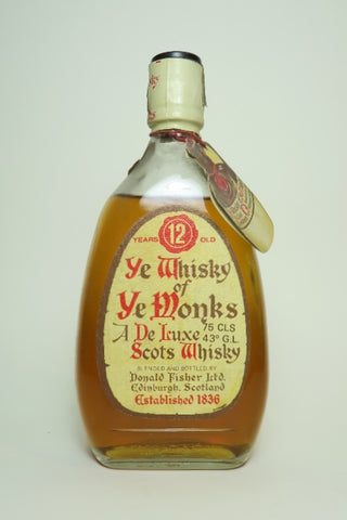 Donald Fisher Ye Whisky of Ye Monks 12YO Blended Scotch Whisky - 1970s (43%, 75cl)