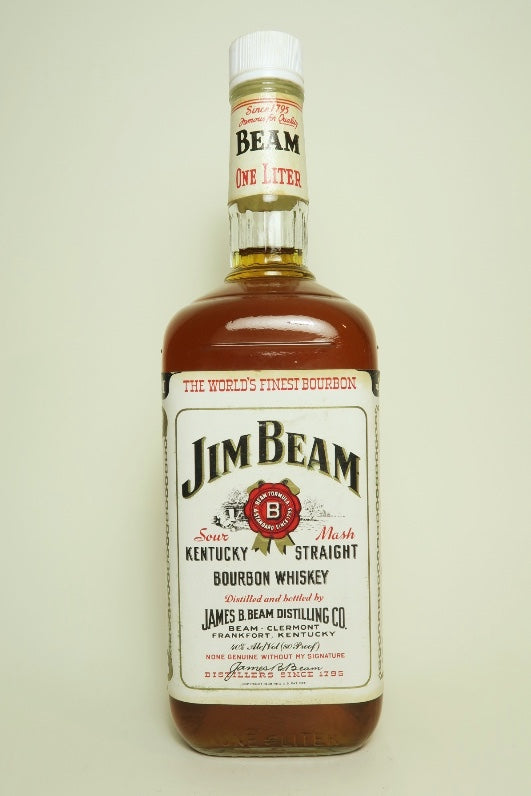Jim Beam 4YO White Label Kentucky Straight Bourbon Whiskey - Distilled 1985 / Bottled 1989 (40%, 100cl)