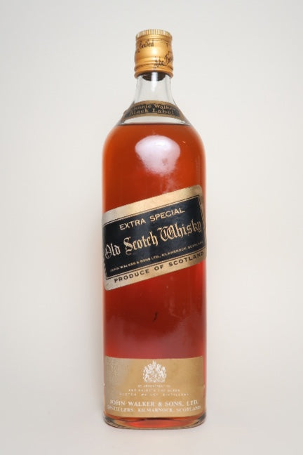 Johnnie Walker Black Label Extra Special Old Scotch Blended Whisky - 1970s (ABV Not Stated, 100cl)