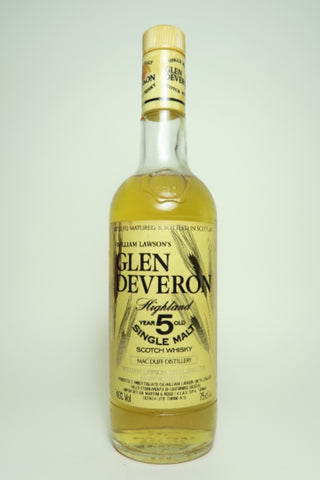 William Lawson's Glen Deveron 5YO Highland Single Malt Whisky - 1980s (40%, 75cl)