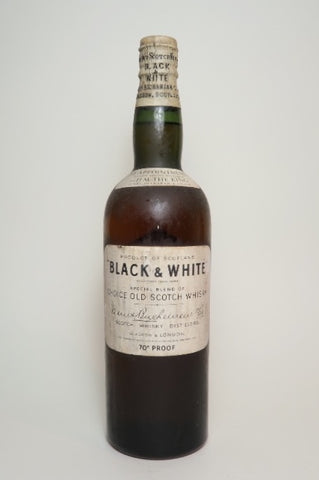 James Buchanan’s Black & White Blended Scotch Whisky - 1936-52 (40%, 75cl)