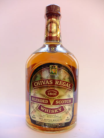 Chivas Regal, 12 Year Old Blended Scotch Whisky - 1970s (43%, 75.7cl)