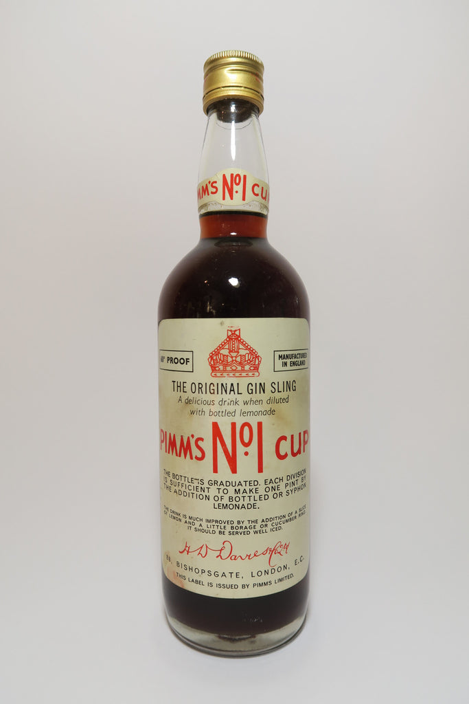 Pimm's No. 1 (Gin) Cup - late 1960s/early 1970s (34%, 75cl)