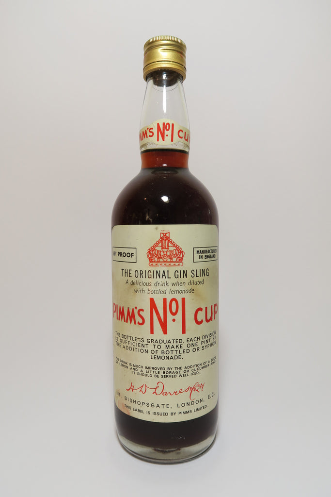 Pimm's No. 1 (Gin) Cup - late 1960s/early 1970s (34%, 75cl)