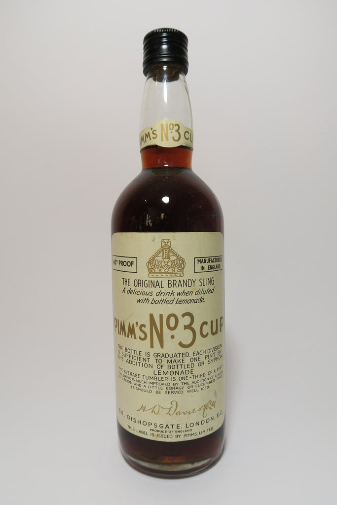 Pimm's No. 3 (Brandy) Cup - 1960s (34%, 75cl)