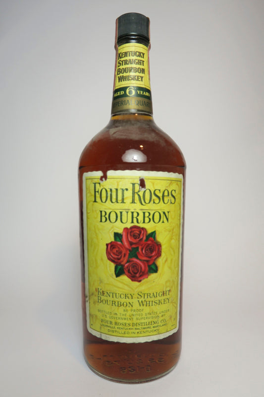 Four Roses 6YO Kentucky Straight Bourbon Whiskey - Distilled 1968 / Bottled 1974  (43%, 114cl)