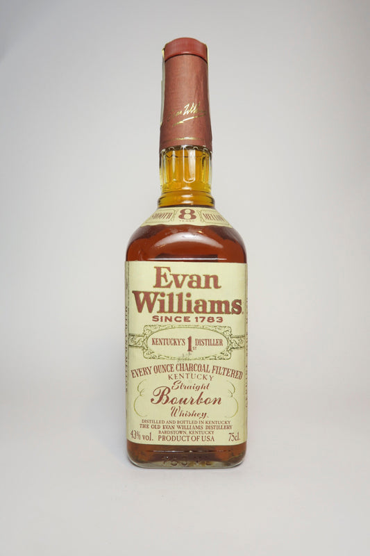Evan Williams 8YO Kentucky Straight Bourbon Whiskey - Distilled 1983 / Bottled 1991 (43%, 75cl)