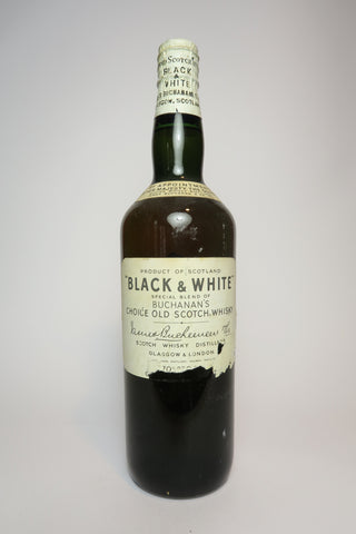 James Buchanan’s Black & White Blended Scotch Whisky - 1950s (40%, 75cl)