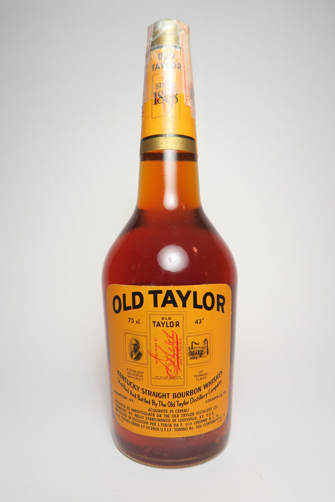 Old Taylor 4YO Kentucky Straight Bourbon Whiskey - Distilled 1970 / Bottled 1974 (43%, 75cl)