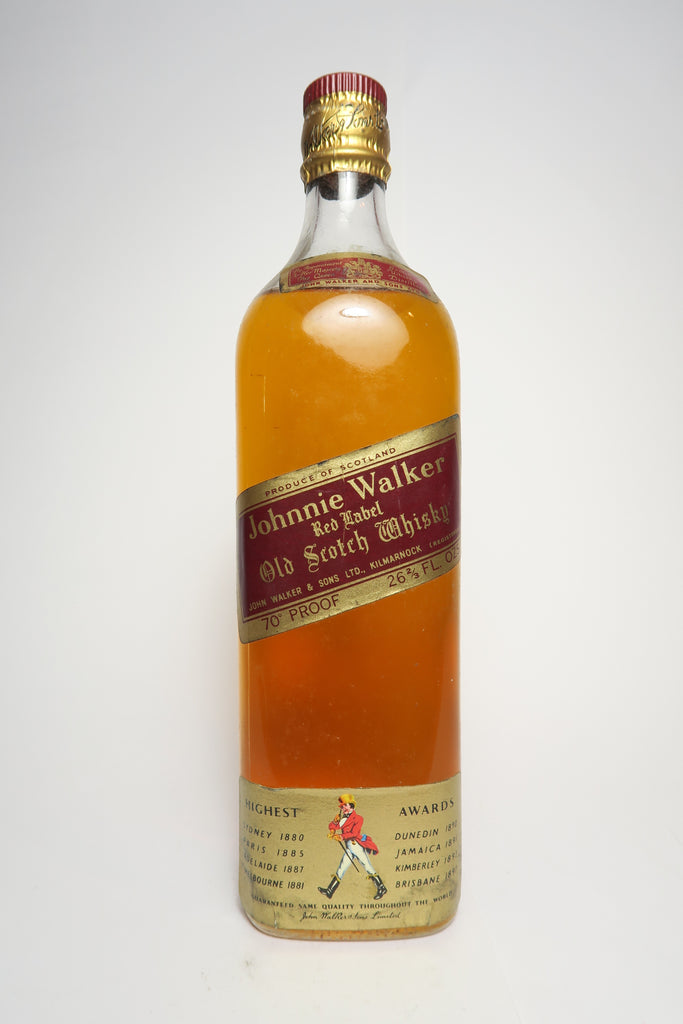 Johnnie Walker Red Label Blended Scotch Whisky - 1960s (40%, 75cl)