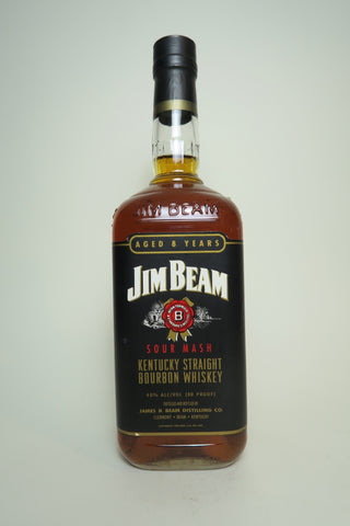 Jim Beam 8YO Black Label Kentucky Straight Bourbon Whiskey - Distilled 1987 / Bottled 1995 (40%, 100cl)