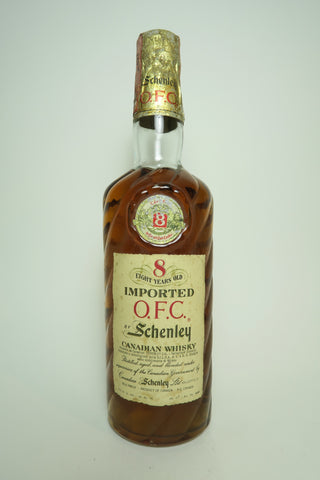 Schenley O.F.C. 8YO Blended Canadian Whisky - 1960s (43%,	75cl)