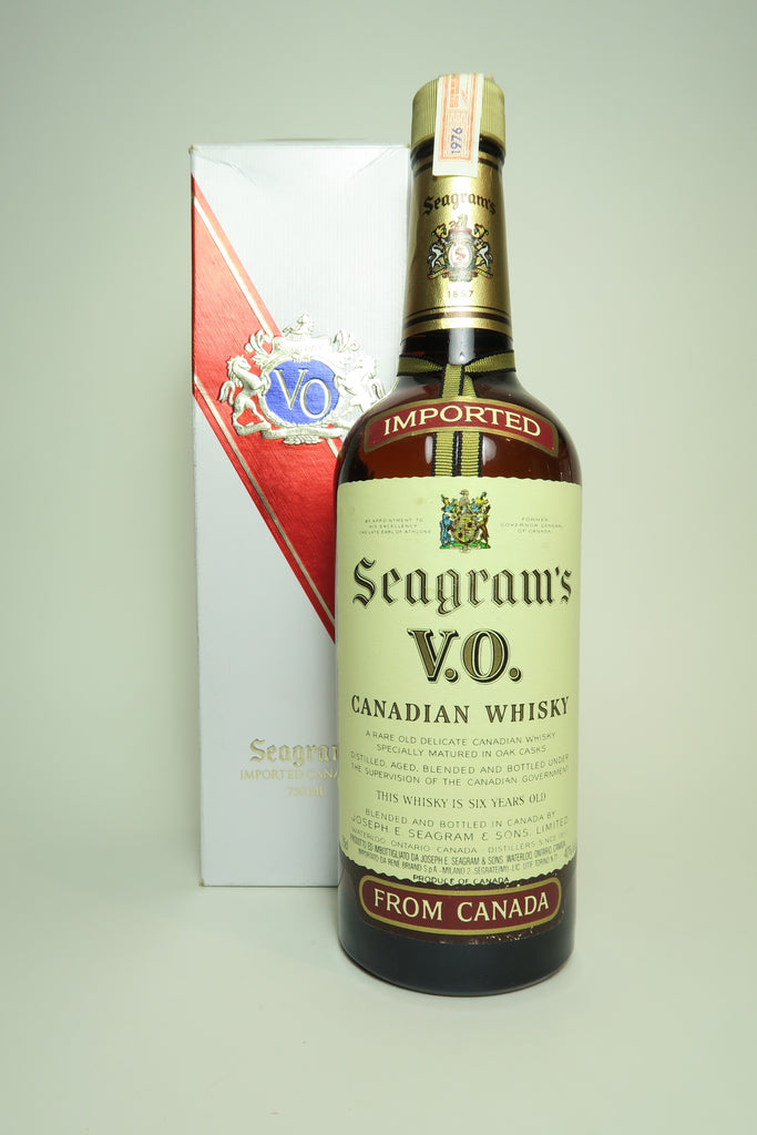Seagram's V.O. 6YO Blended Canadian Whisky - Distilled 1976 (40%, 75cl)