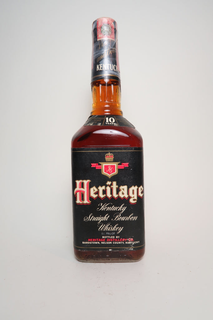 Heritage 10YO Kentucky Straight Bourbon Whiskey - Distilled 1969 / Bottled 1979 (43%, 75cl)