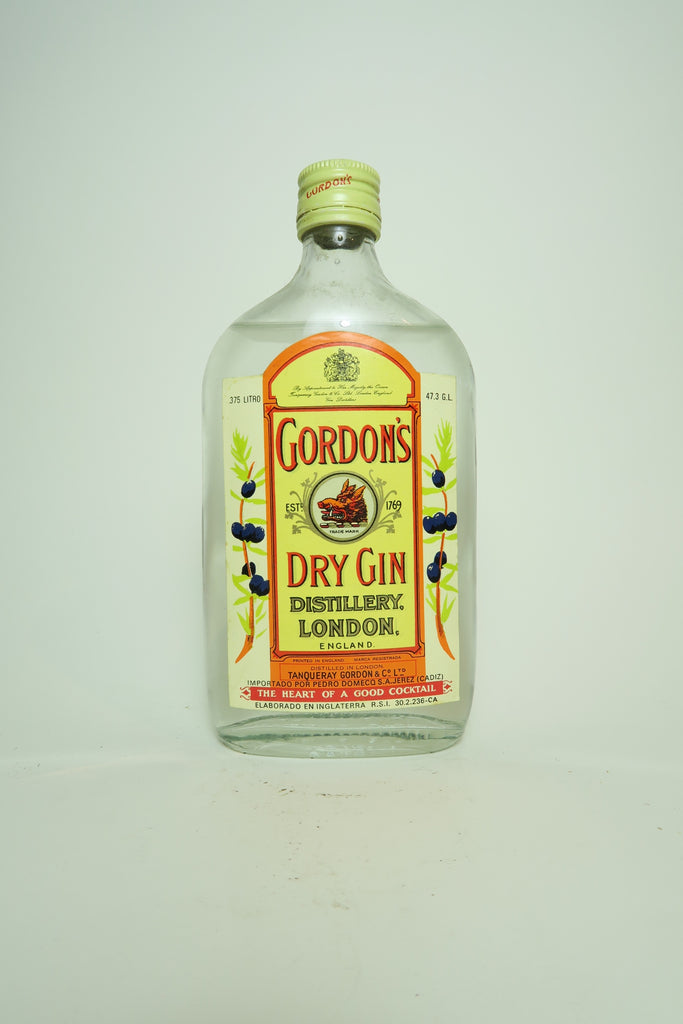 Gordon's Dry Gin (Export) - 1970s (47.3%, 37.5cl)