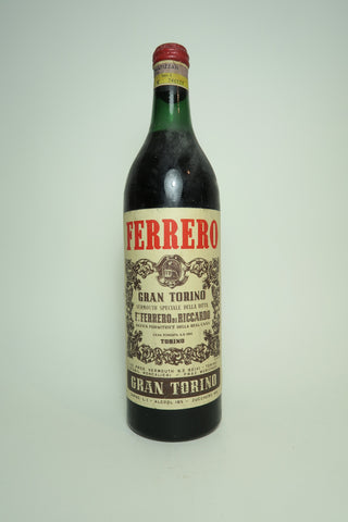 Ferrero di Riccardo Gran Torino Red Vermouth - 1950s (16%, 100cl)