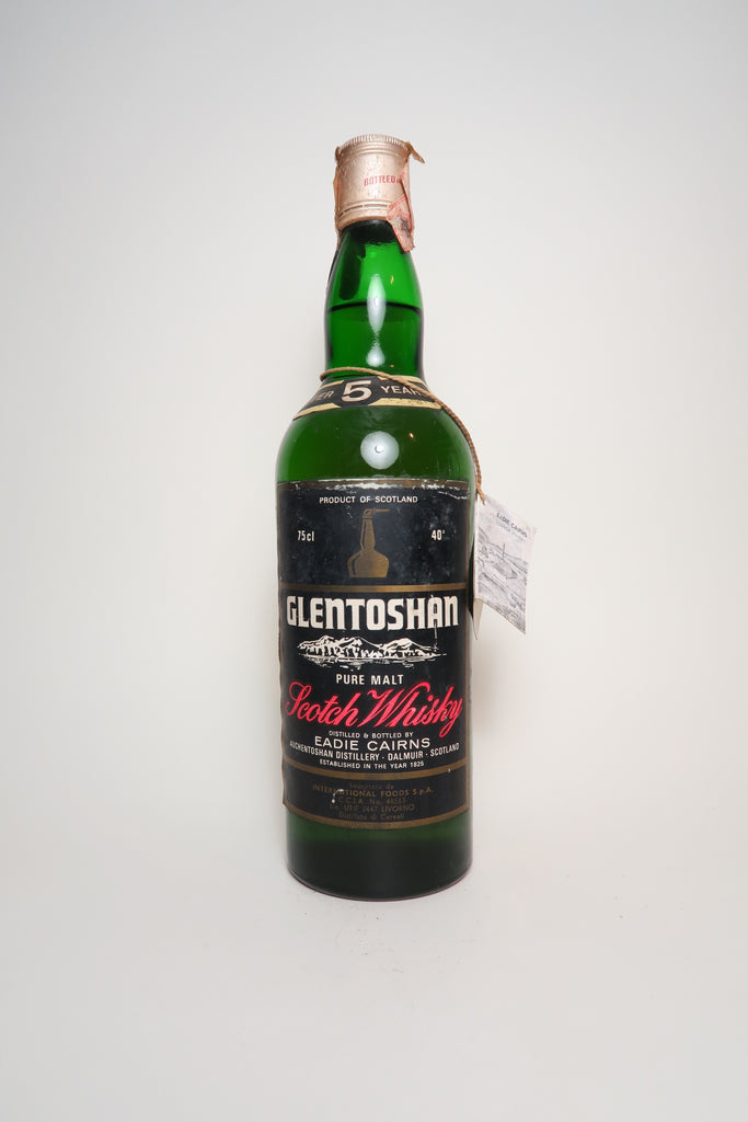 Eadie Cairns' Glentoshan 5YO Pure Malt Scotch Whisky - 1970s (40%, 75cl)