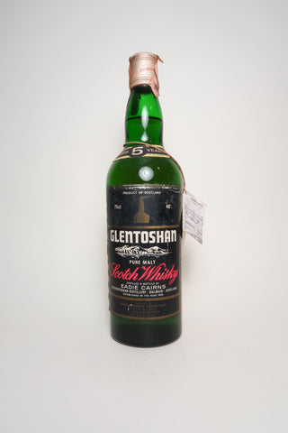 Eadie Cairns' Glentoshan 5YO Pure Malt Scotch Whisky - 1970s (40%, 75cl)