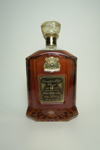 Canadian Club Classic 12YO Blended Canadian Whisky - Distilled 1977 / Bottled 1989	(40%, 100cl)