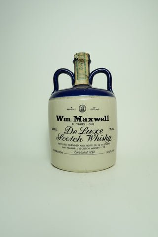 William Maxwell 8YO Deluxe Blended Scotch Whisky - 1960s (43%, 75cl)