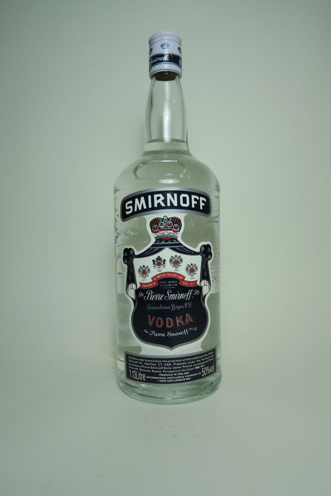 Smirnoff Blue Label Vodka - 1980s (50%, 113cl) – Old Spirits Company