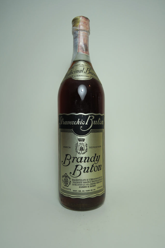 Buton Stravecchio Italian Brandy - 1970s (40%, 100cl)